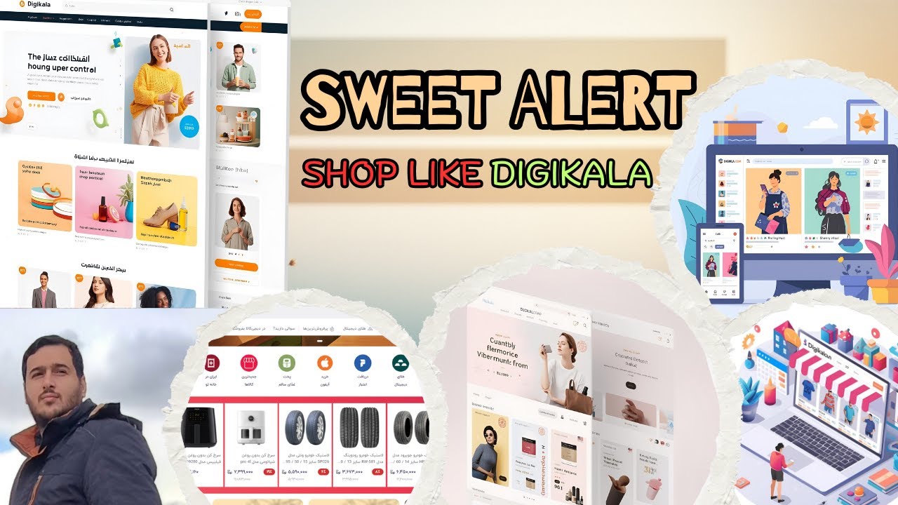 دیجی‌کالا: افزودن اعلان‌های SweetAlert و Toast Livewire | SweetAlert & Toast Notifications Livewire