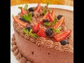 Receta dulce: Torta mousse de chocolate y frutilla