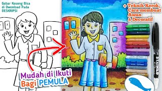 Belajar Mewarnai Gambar Tema Pekerjaan 'PEGAWAI KANTOR' #gambarbertema