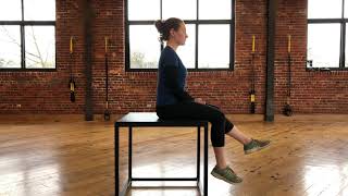 Seated Active Assisted Knee Flexion