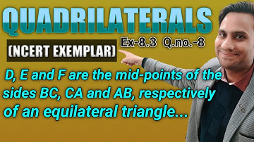 D, E and F are the mid-points of the sides BC, CA and AB, respectively of an equilateral triangle A