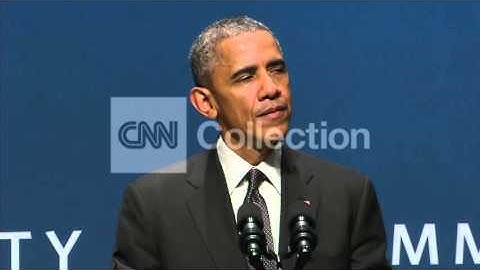 CYBER SECURITY SUMMIT-OBAMA WALKUP