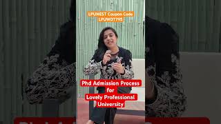 Phd Admission Process for Lovely Professional University #lpuphd #lpu #lovelyprofessionaluniversity