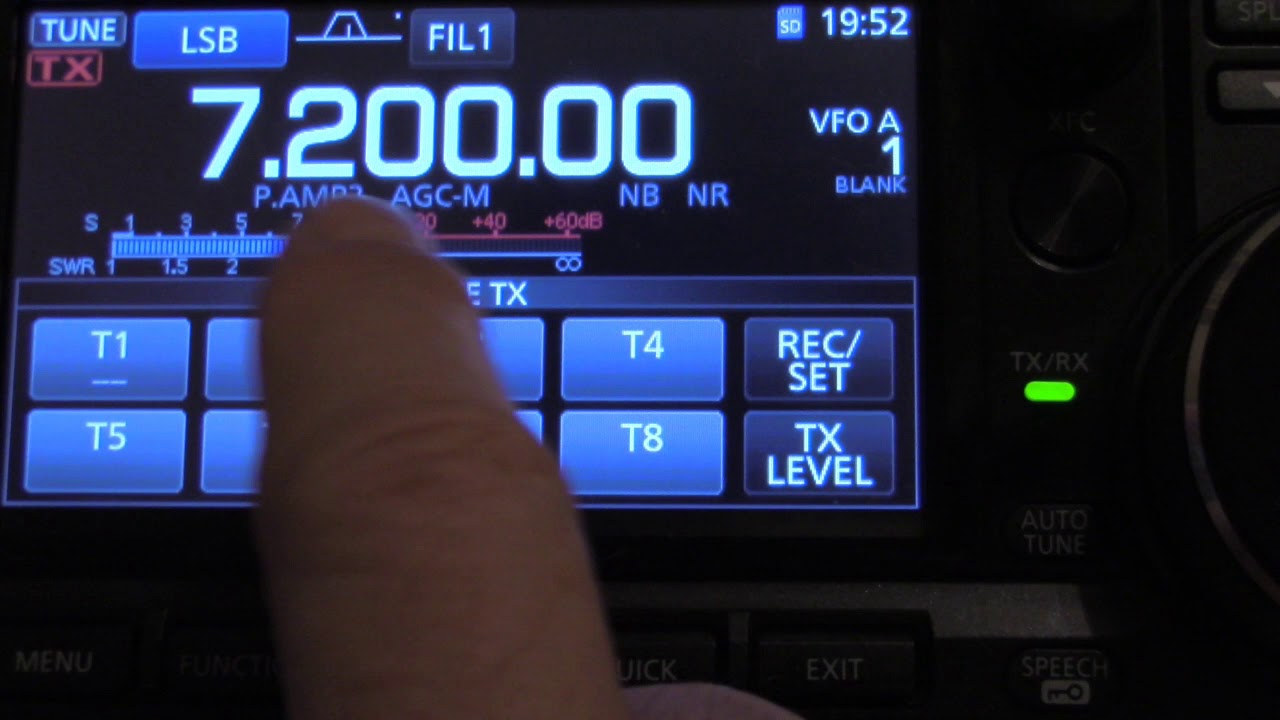 How To Voice Record CQ Automatic Repeat CQ And Timing IC 7300 YouTube