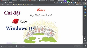 Cài đặt Ruby trên windows 10 - Tạo project đầu tiên với Ruby Rails |dandev