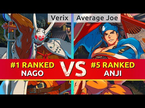 GGST ▰ Verix (#1 Ranked Nagoriyuki) vs Average Joe (#5 Ranked Anji). High Level Gameplay