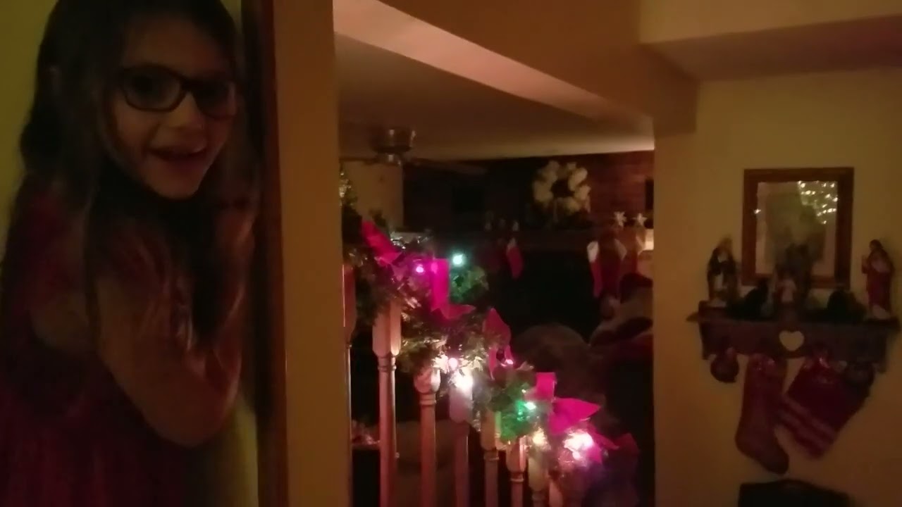 Lucille catching Santa (12-24-2021)