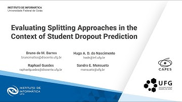 Evaluating Splitting Approaches in the Context of Student Dropout Prediction - FECS