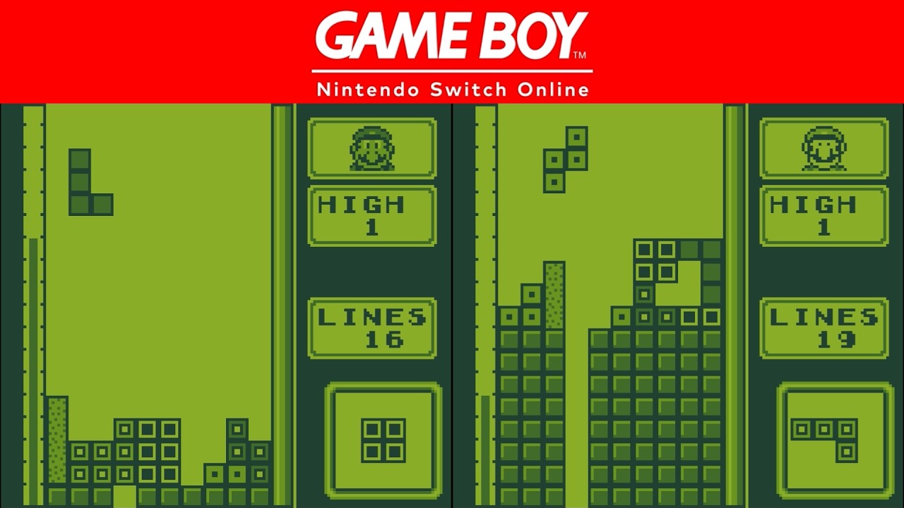 GB Switch Online - Tetris: Online Link Cable Splitscreen Matches