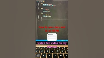 How to use id and class selector #html #coding #programming #html #css #viralvideo #webdevelopment