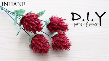 how to make paper flower globe amaranth with crepe paper