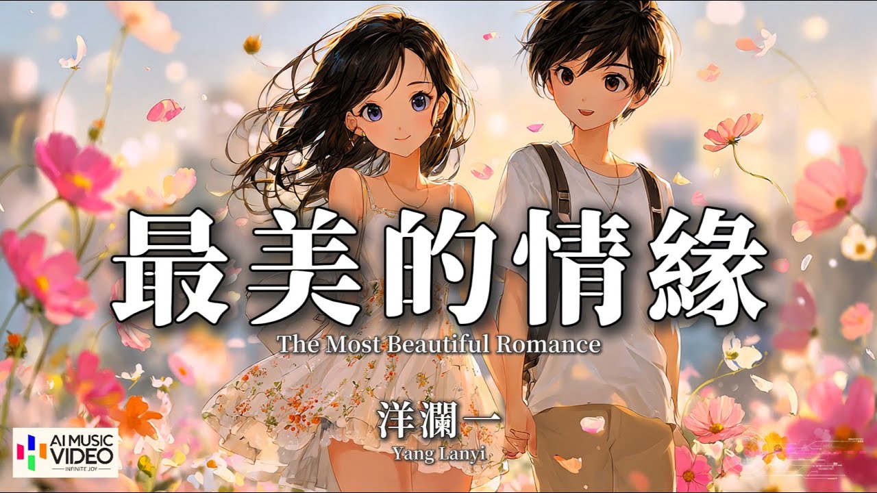 【高清MV】洋瀾一 - 最美的情緣【Pinyin + Eng Sub | AI音樂視頻 | 繁體拼音英文動態字幕】Yang Lan Yi【洋澜一 - 最美的情缘】