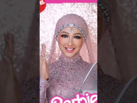 BARBIE MUSLIM HIJAB VERSION BY WINDA MAKEUP #barbiegirl #barbie #shorts