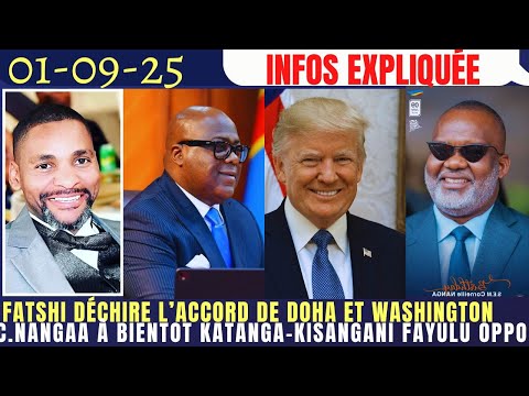 FATSHI DÉCHIRE L ACCORD DE DOHA ET WASHINGTON C NANGAA VERS KATANGA MAFA BLOQUÉ À L AÉROPORT JKK OPP