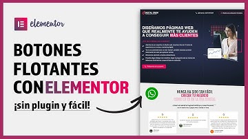 Diseña botón flotante fijo con Elementor | Wordpress