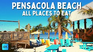 Pensacola Beach  Overview of All the Places to Eat!