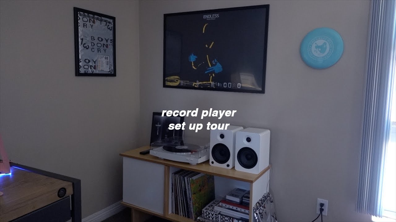 record player set up tour - YouTube