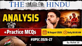 The Hindu Analysis | August 18, 2026 Current Affairs | The Hindu Newspaper with MCQs | UPSC Preplab