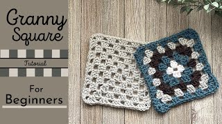 LEFT HANDED How To Crochet A Granny Square : For Absolute Beginners : Crochet Pattern