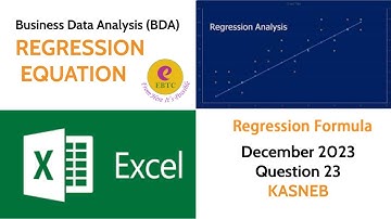 BUSINESS DATA ANALYTICS(BDA)- DEC 2023 Q23 REGRESSION EQUATION