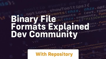 Binary File Formats Explained DEV Community