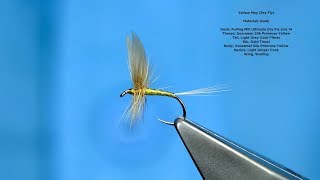 Tying a Traditional Winged Dry Fly the Yellow May with Davie McPhail