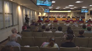 Parents, alumni speak at school board meeting after teacher removed from Douglas Anderson High