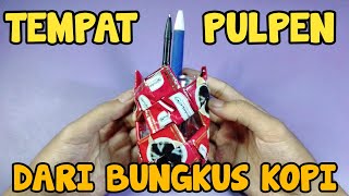 Tutorial Cara Membuat Tempat Pensil/Pulpen Dari Bungkus Kopi Bekas Terbaru 2022 | Tutorial Lengkap