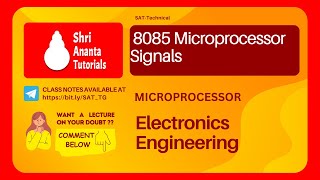 8085 Microprocessor Signals I Shri Ananta Tutorials -Technical