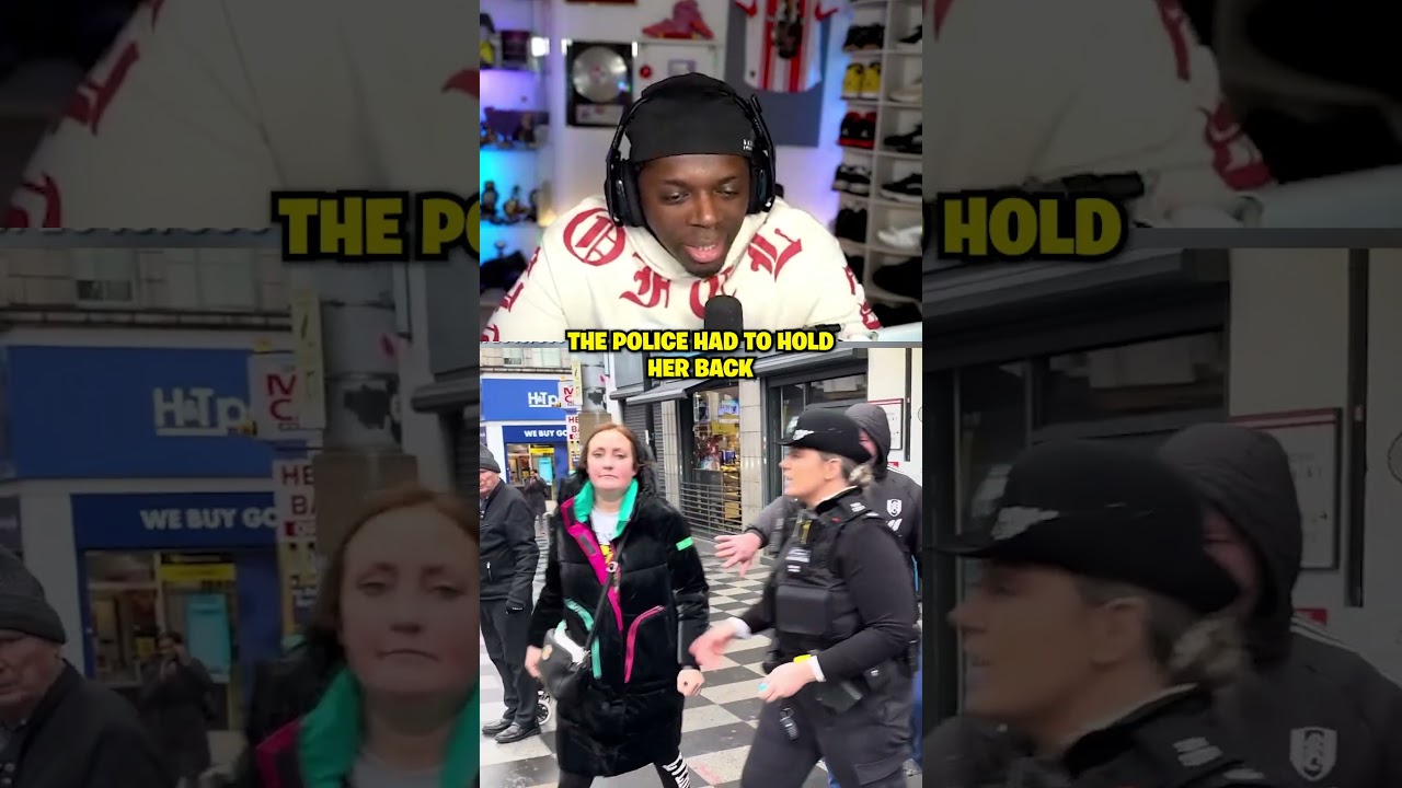 Полиции пришлось её удерживать 😯👮