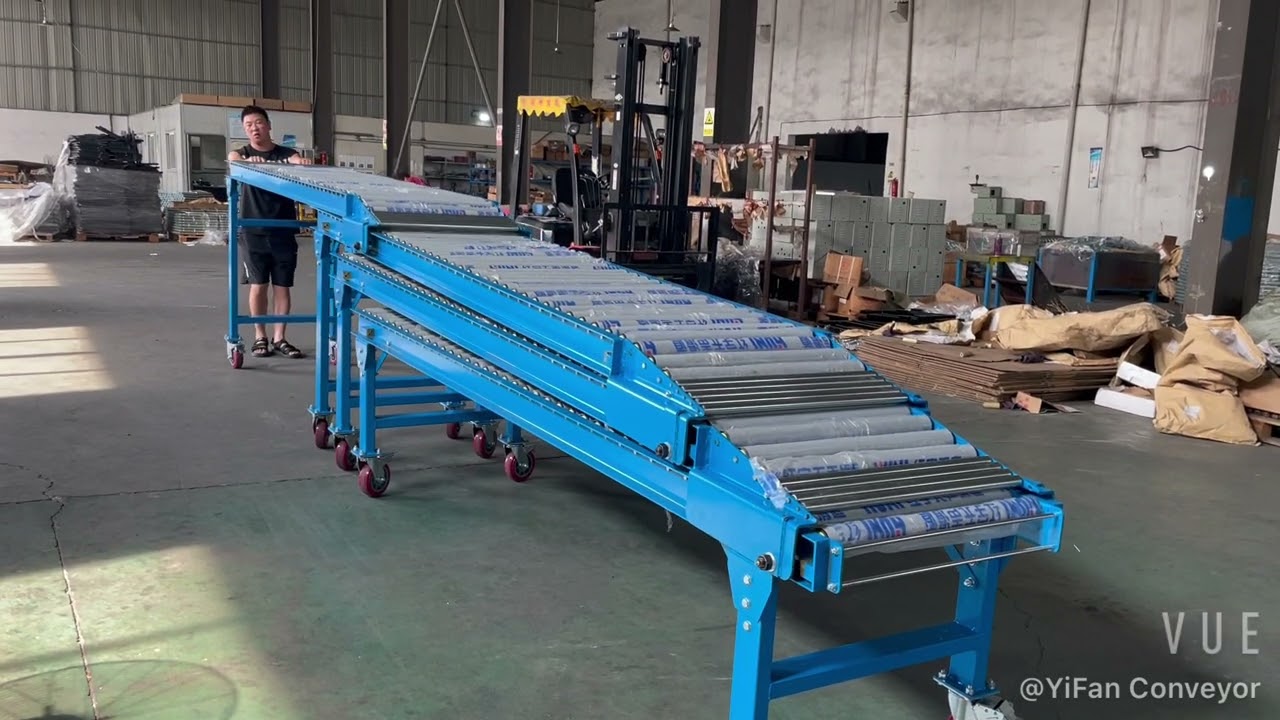Telescopic Gravity Roller Conveyor