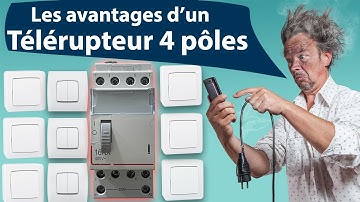 TÉLÉRUPTEUR 4 CONTACTS - Fonctionnement - schéma électrique