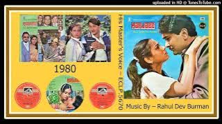 Tujhsa Haseen Dekha - Kishore Kumar - Lyrics - Vithalbhai Patel - R D Burman - Harjaee 1980 -Vinyl 3