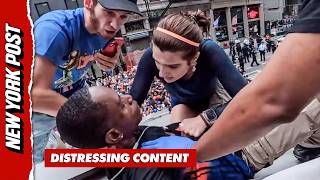 Dramatic Moment Knicks Fans Climb Structure and Save Collapsed Man From Apparent Overdose