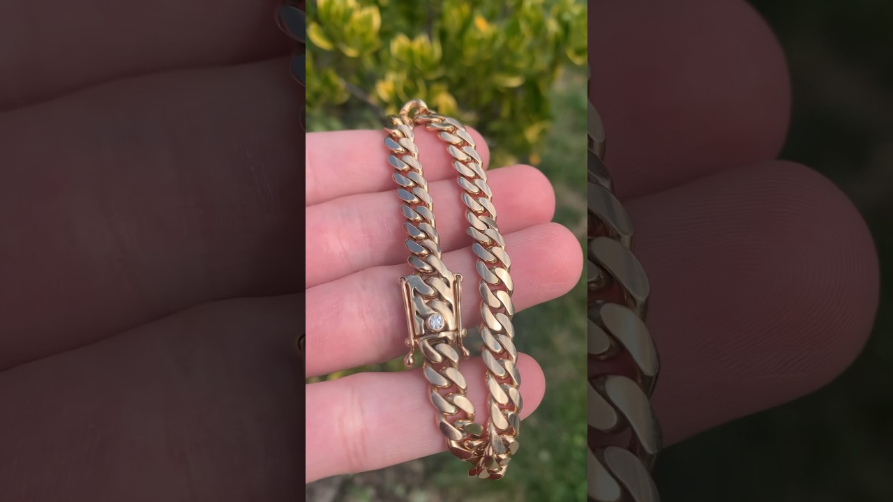 14k 7mm Miami Cuban Link Bracelet🔥 Daniel Jewelry Inc 💎 Diamond Button• Hand Made  