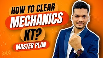 How to CLEAR MECHANICS KT BACKLOG ? How to PASS / SCORE Engineering MECHANICS 🔥