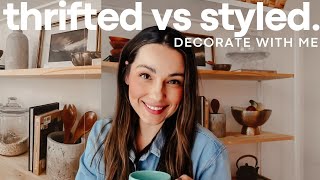THRIFTED VS STYLED DECORATE WITH ME | Home decor on a budget.