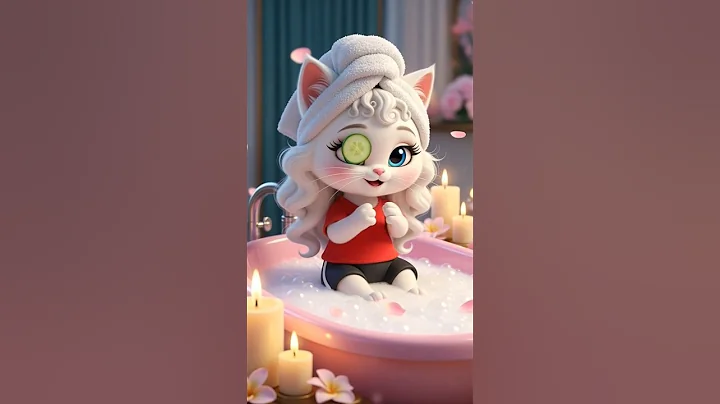 Video 11420111: cat cutecat funnycats, cute kitten bath, baby kitten bath, bath fun, bath water, tiny cat, funny cat