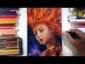 Drawing Jean Grey (Dark Phoenix) | Fame Art