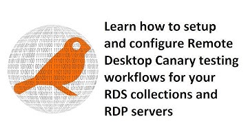 Remote Desktop Services Synthetic Login Monitoring