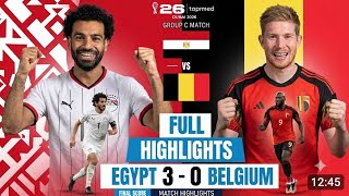 Egypt vs Belgium full animated highlights 3
