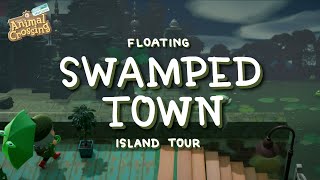 Rainy Swamp Island With Floating Lost Town // Island Tour - Animal Crossing New Horizons