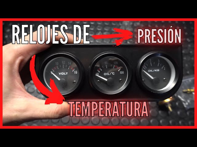 Relojes temperatura aceite + presión aceite + temperatura agua para