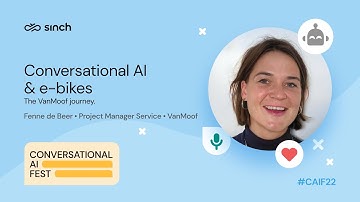 Conversational AI & e bikes - The VanMoof journey | Fenne de Beer, VanMoof & Catarina Ribeiro, Sinch