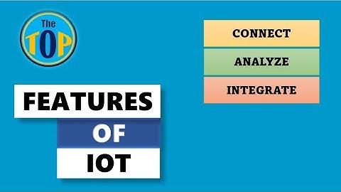 Features of IOT | The TOP