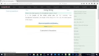 What is the initial capacity of a StringBuilder object in Java? | javapedia.net