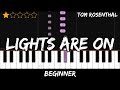 Tom Rosenthal Lights Are On Easy Beginner Piano Tutorial For 1 Hand 