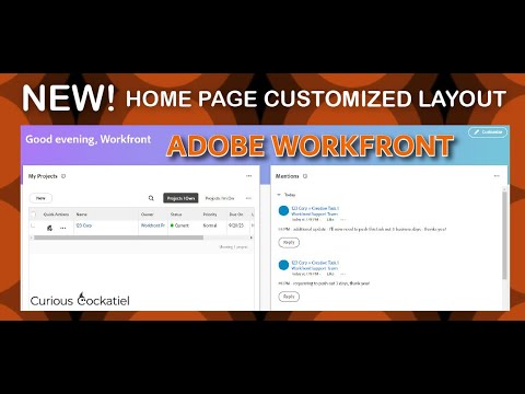 NEW! Workfront Home Page Customized Layout Widgets and Glitch - YouTube