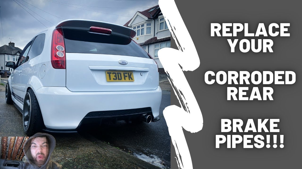 MK6 Fiesta ST150 Solid Rear Brake Pipe Replacement SO RUSTY!!!