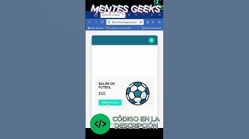 Crea un carrito de compras | #HTML, #CSS & #JavaScript #programming #htmldesdecero #webdevelopment